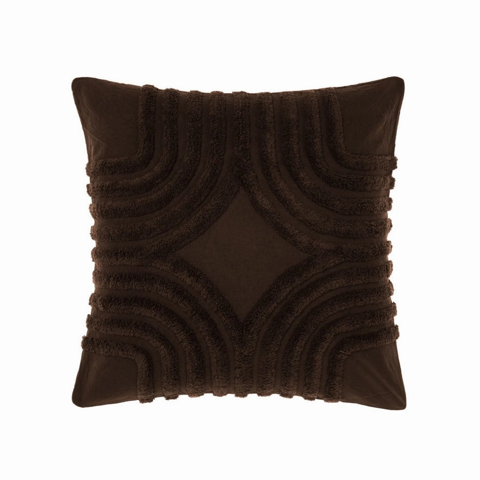 Farrah Cacao European Pillowcase by Linen House