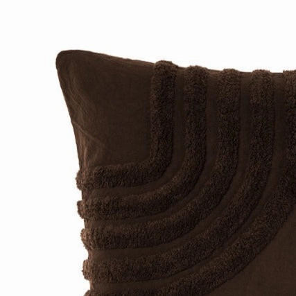 Farrah Cacao European Pillowcase by Linen House
