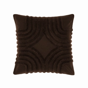 Farrah Cacao European Pillowcase by Linen House