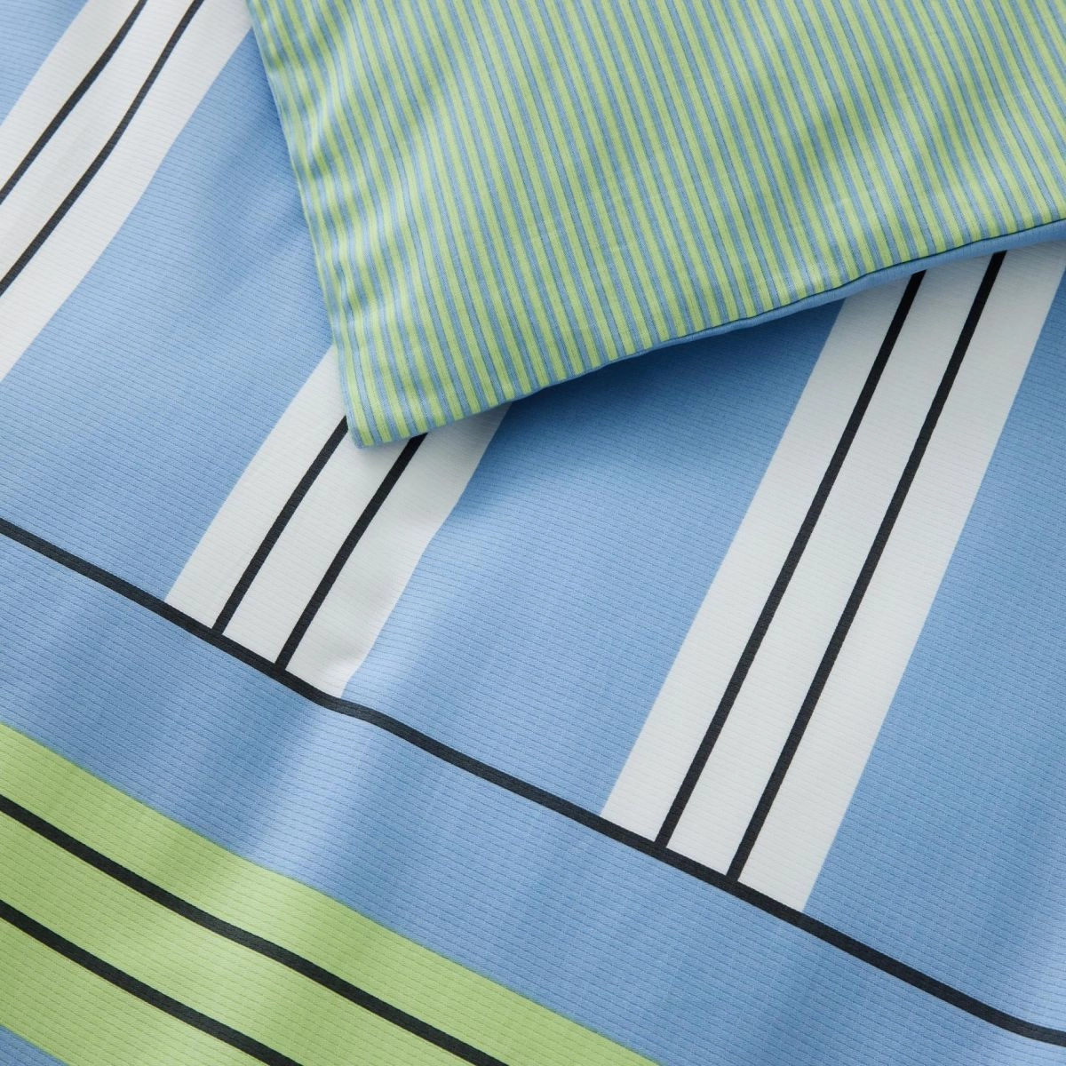 Fenix Mid Blue Quilt Cover And Sheet Bedding Set by Sheridan
