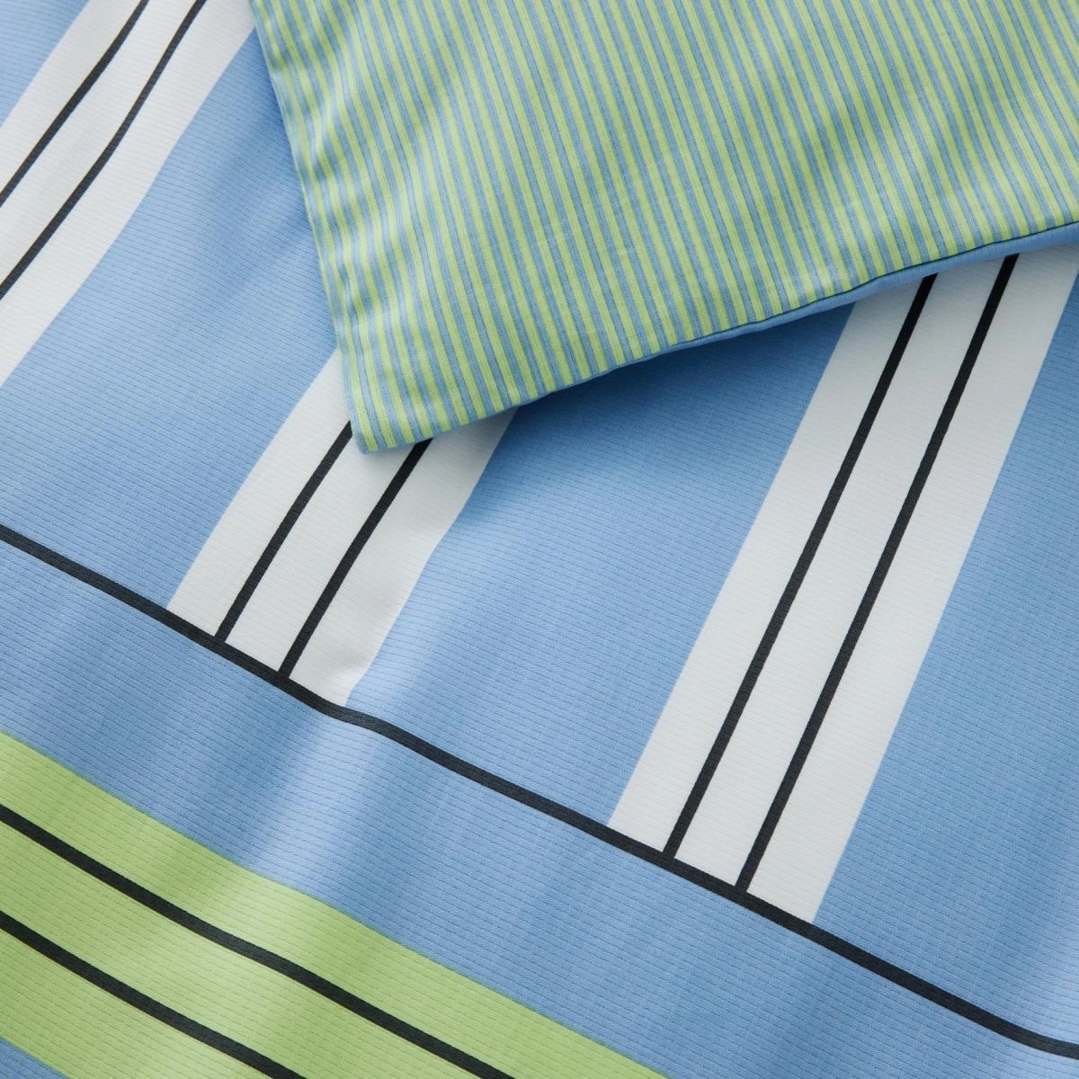 Fenix Mid Blue Quilt Cover And Sheet Bedding Set by Sheridan