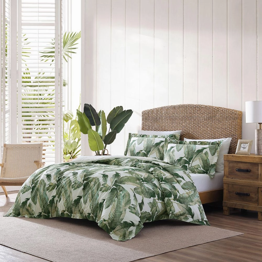 Fiesta Palms Green Quilt Cover Set by Tommy Bahama