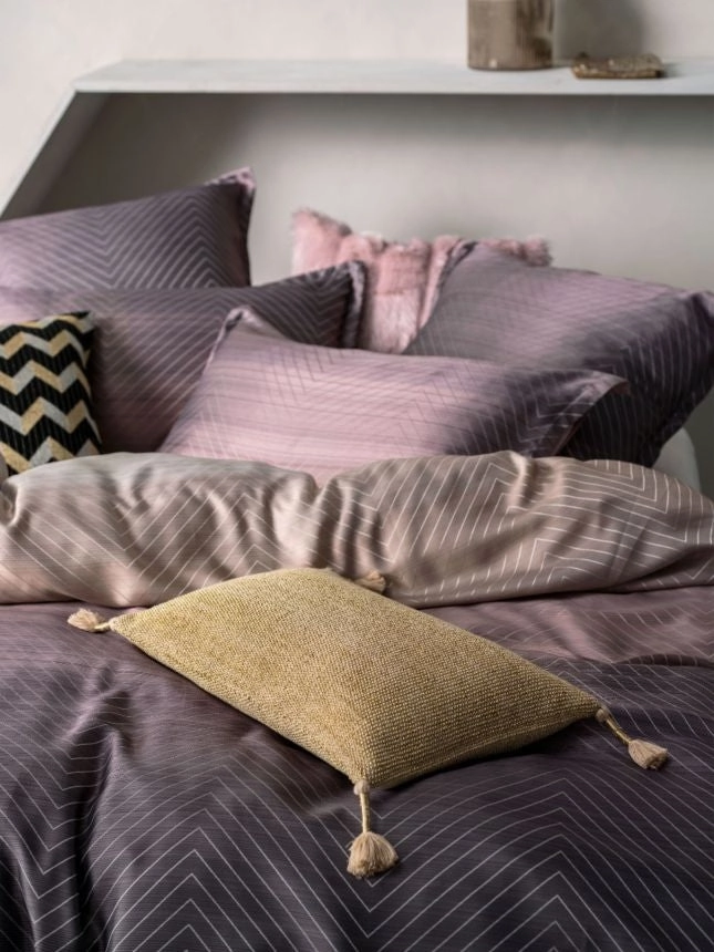 Filament Plum Quilt Cover Set by Linen House