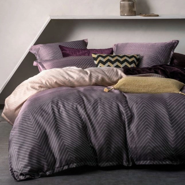 Filament Plum Quilt Cover Set by Linen House