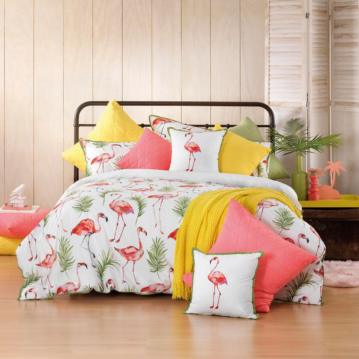 Flamingo Cushion by Bianca 43 x 43cm