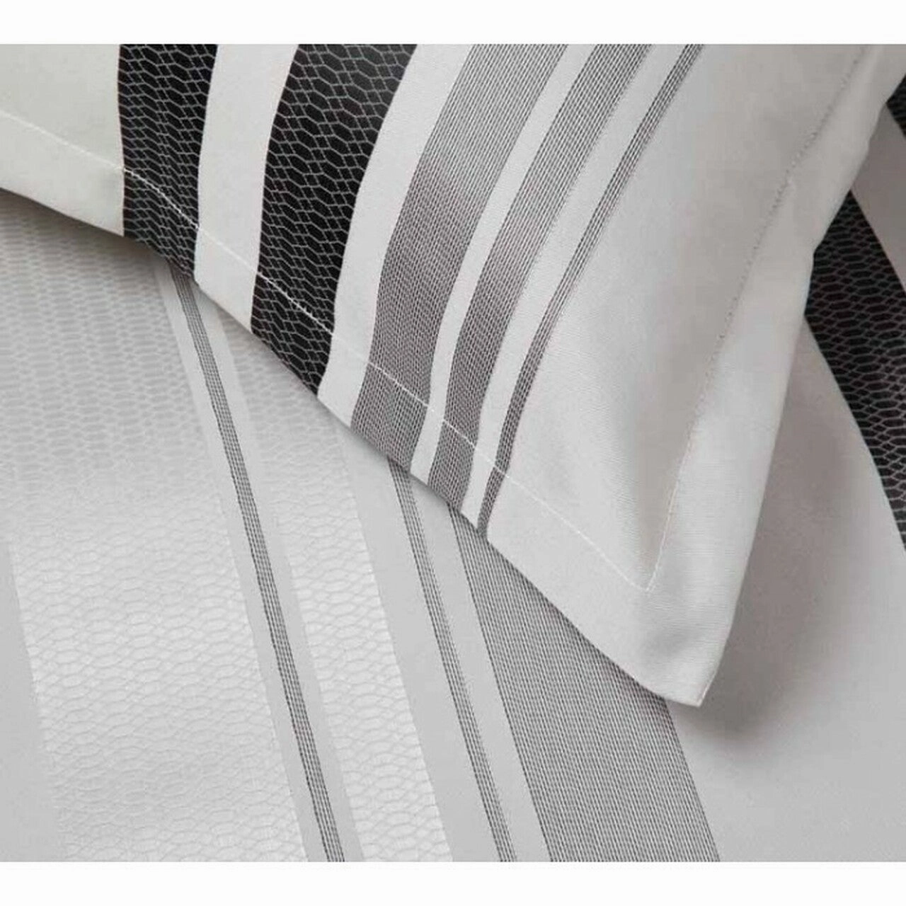 Flinders Pewter Quilt Cover Set by Logan & Mason