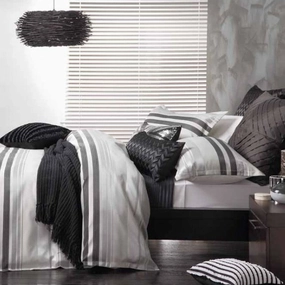 Flinders Pewter Quilt Cover Set by Logan & Mason