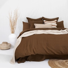 French Linen Quilt Cover Set by Bambury - Hazel