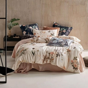 Gwyneth Quilt Cover Set Peach by Linen House
