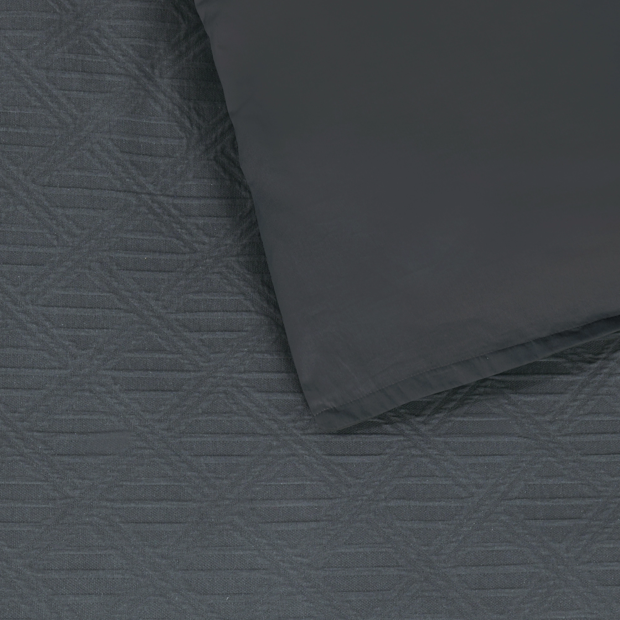 Hallston Charcoal Quilt Cover Set By Bianca