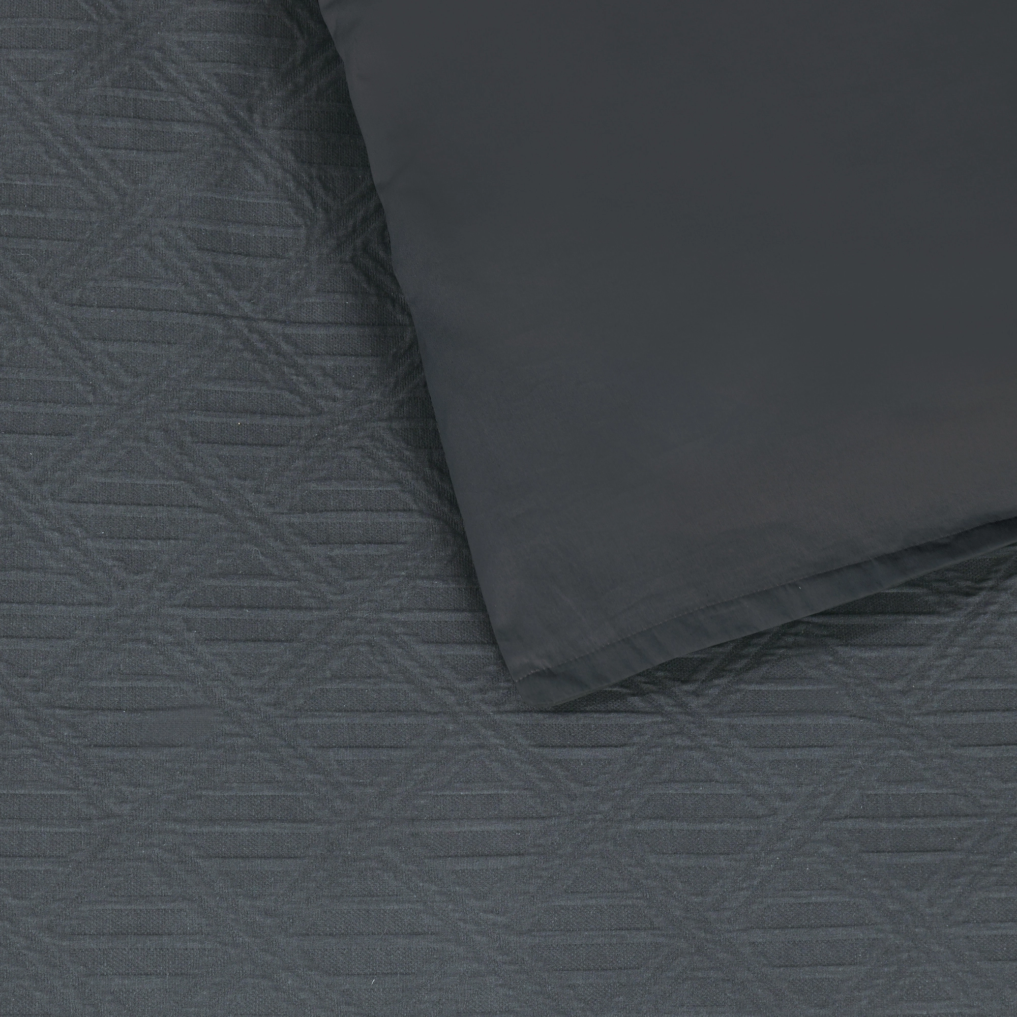 Hallston Charcoal Quilt Cover Set By Bianca