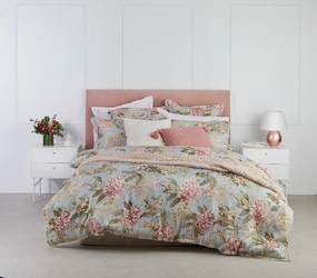 Hazelwood Green Quilt Cover Set by Logan and Mason Platinum
