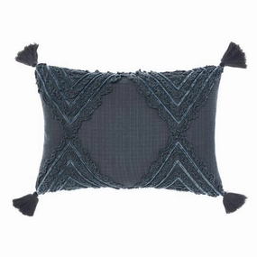Heather Slate 40 x 60cm Cushion by Linen House