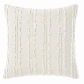 Heather White European Pillowcase by Linen House