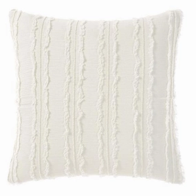 Heather White European Pillowcase by Linen House