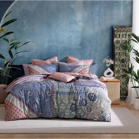 Jessa Blush Quilt Cover Set by Logan and Mason