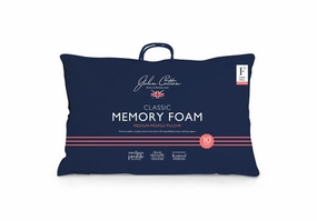 John Cotton Classic Medium Profile Memory Foam Pillow