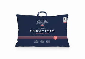 John Cotton Classic Medium Profile Memory Foam Pillow