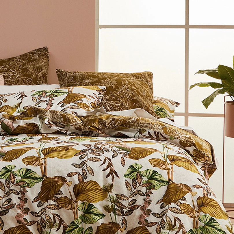 Juno White Quilt Cover Set by Logan & Mason