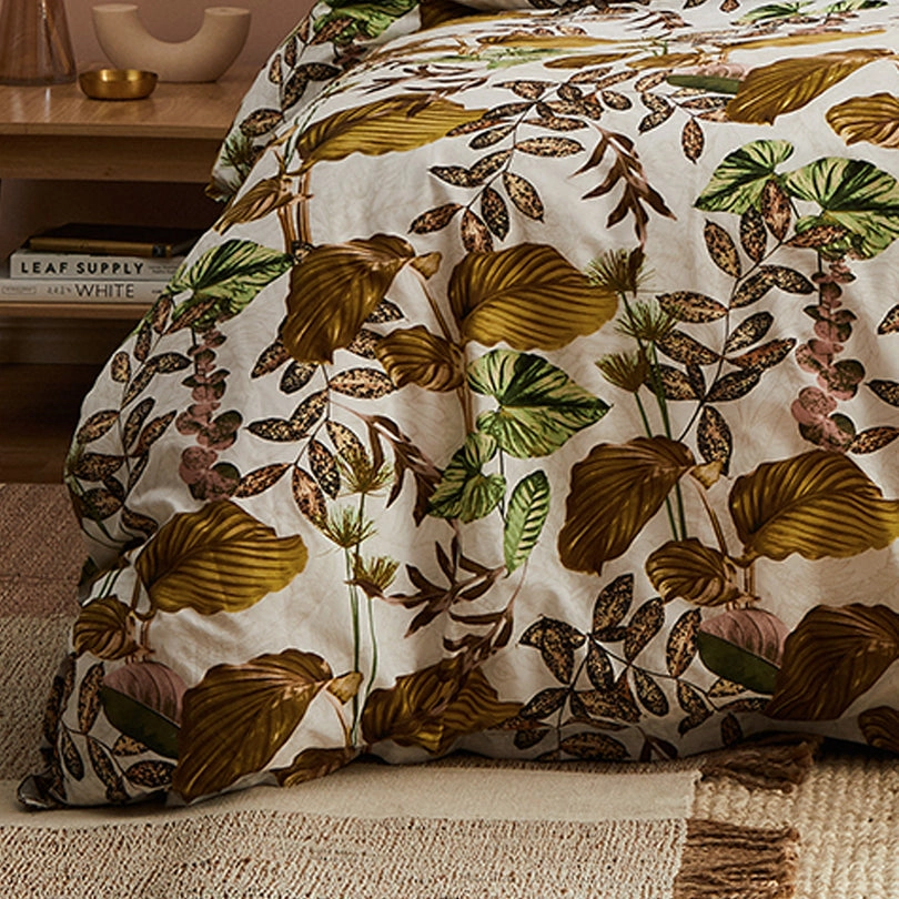 Juno White Quilt Cover Set by Logan & Mason