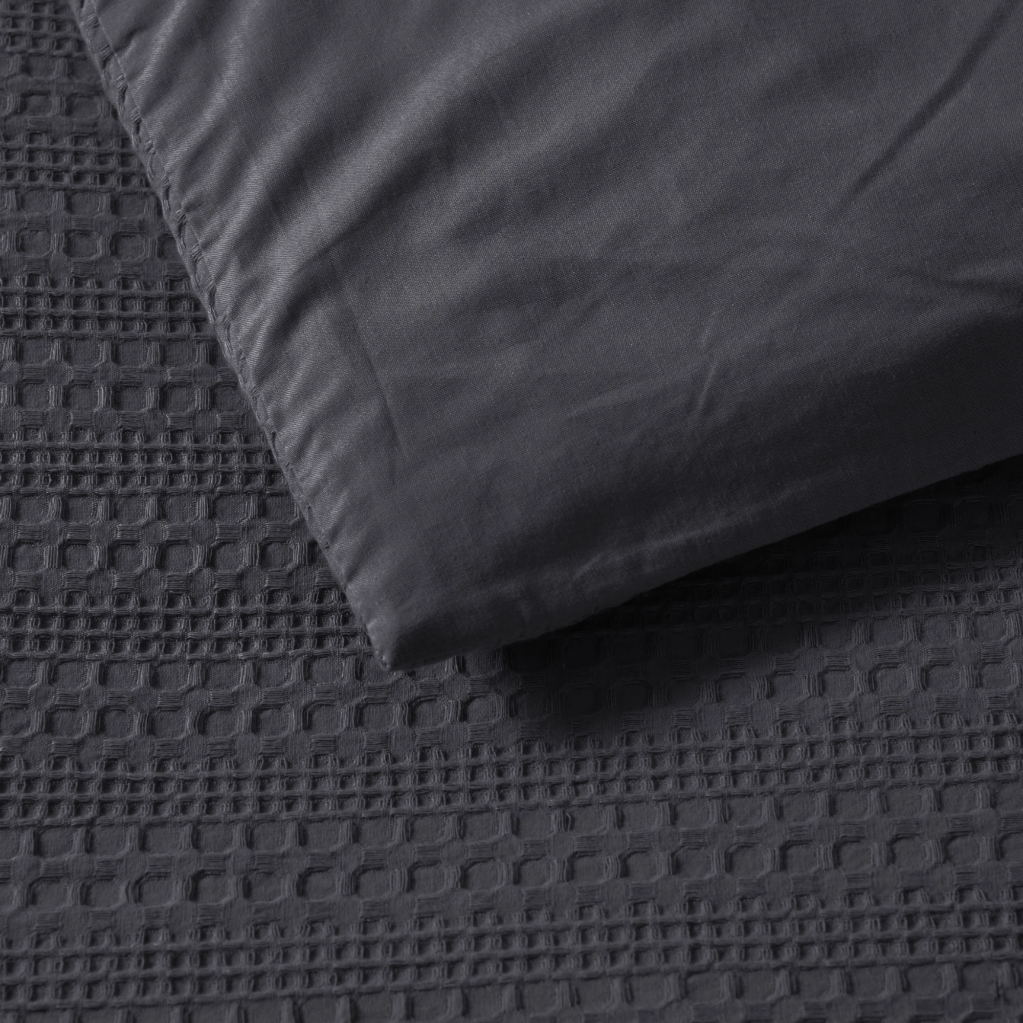 Kahlani Charcoal Quilt Cover Set By Bianca