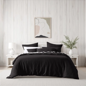Kahlani Chocolate Quilt Cover Set By Bianca
