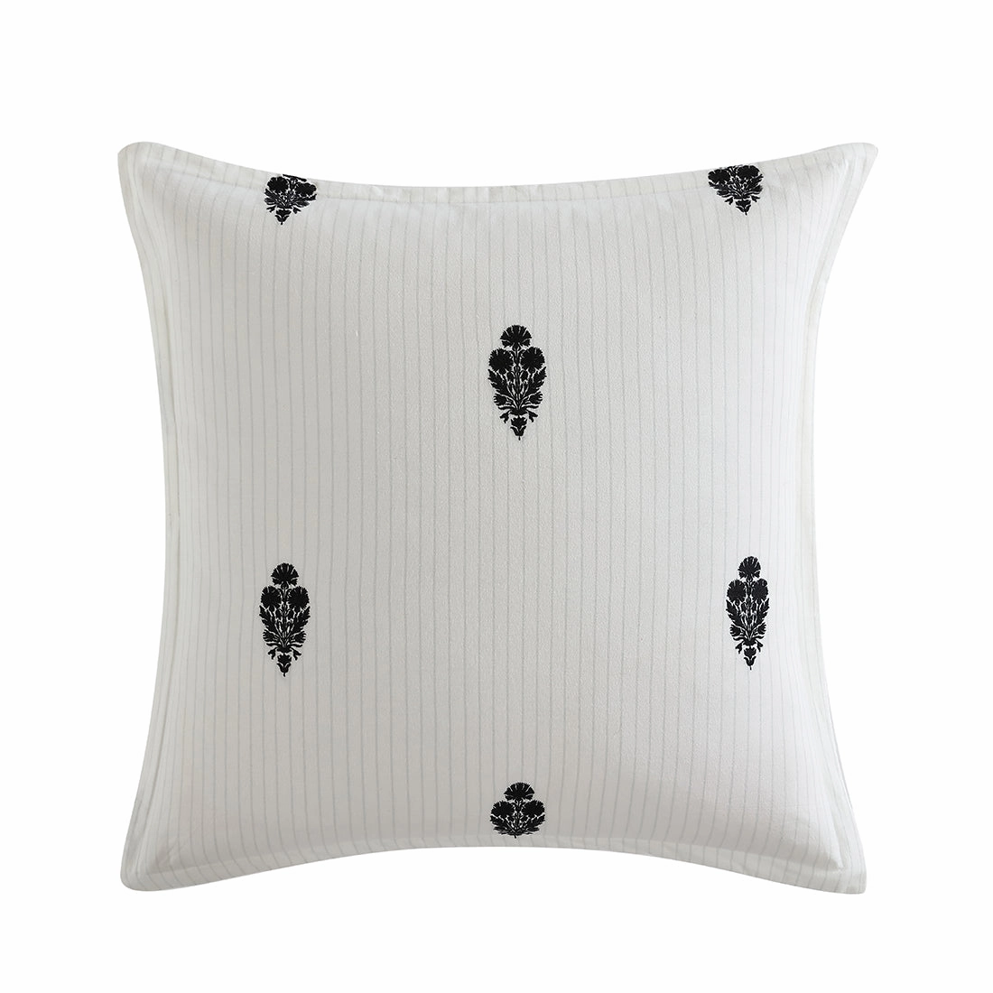 Khari Charcoal European Pillowcase by Private Collection