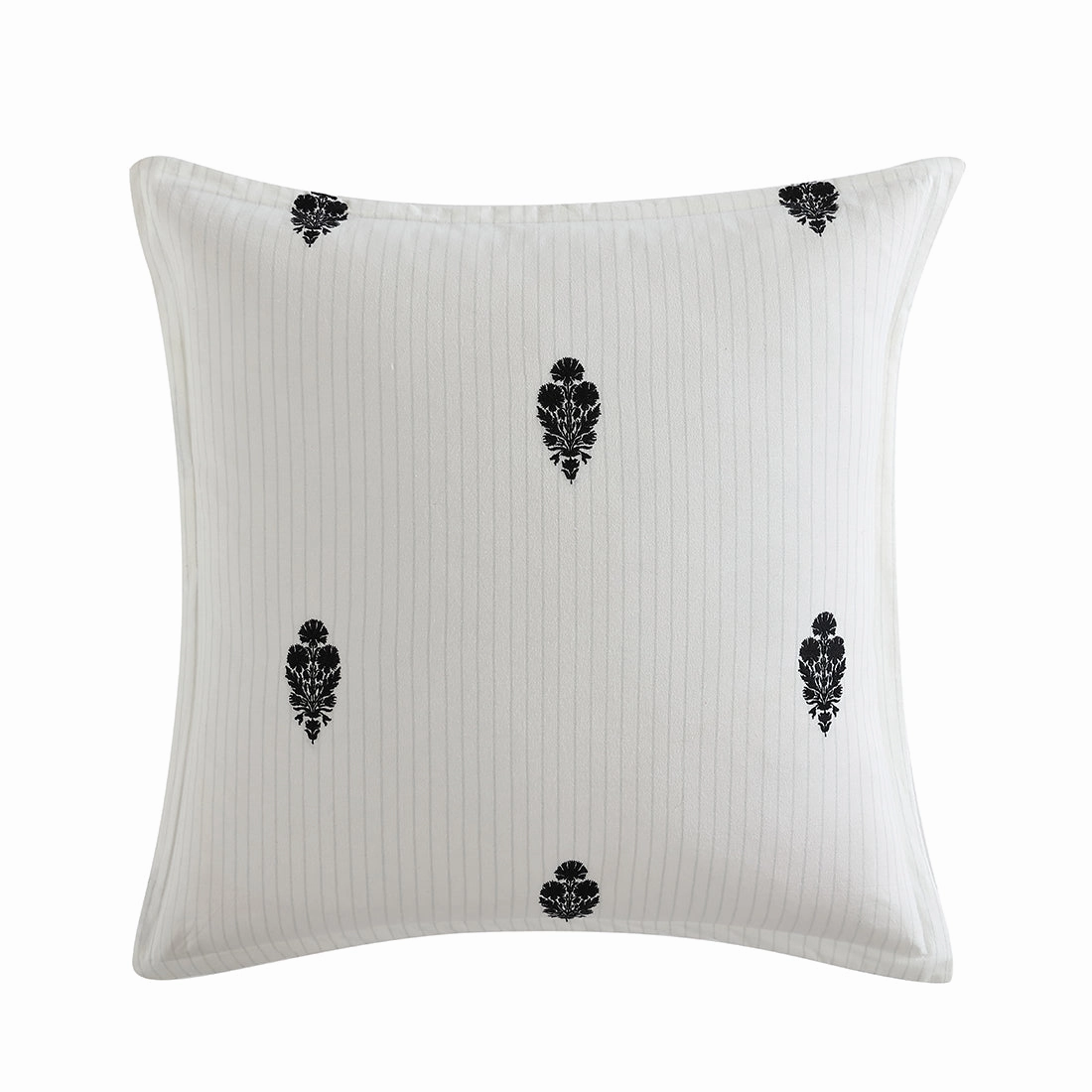 Khari Charcoal European Pillowcase by Private Collection