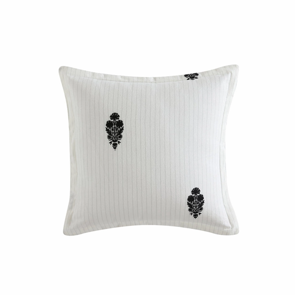 Khari Charcoal Square Cushion by Private Collection