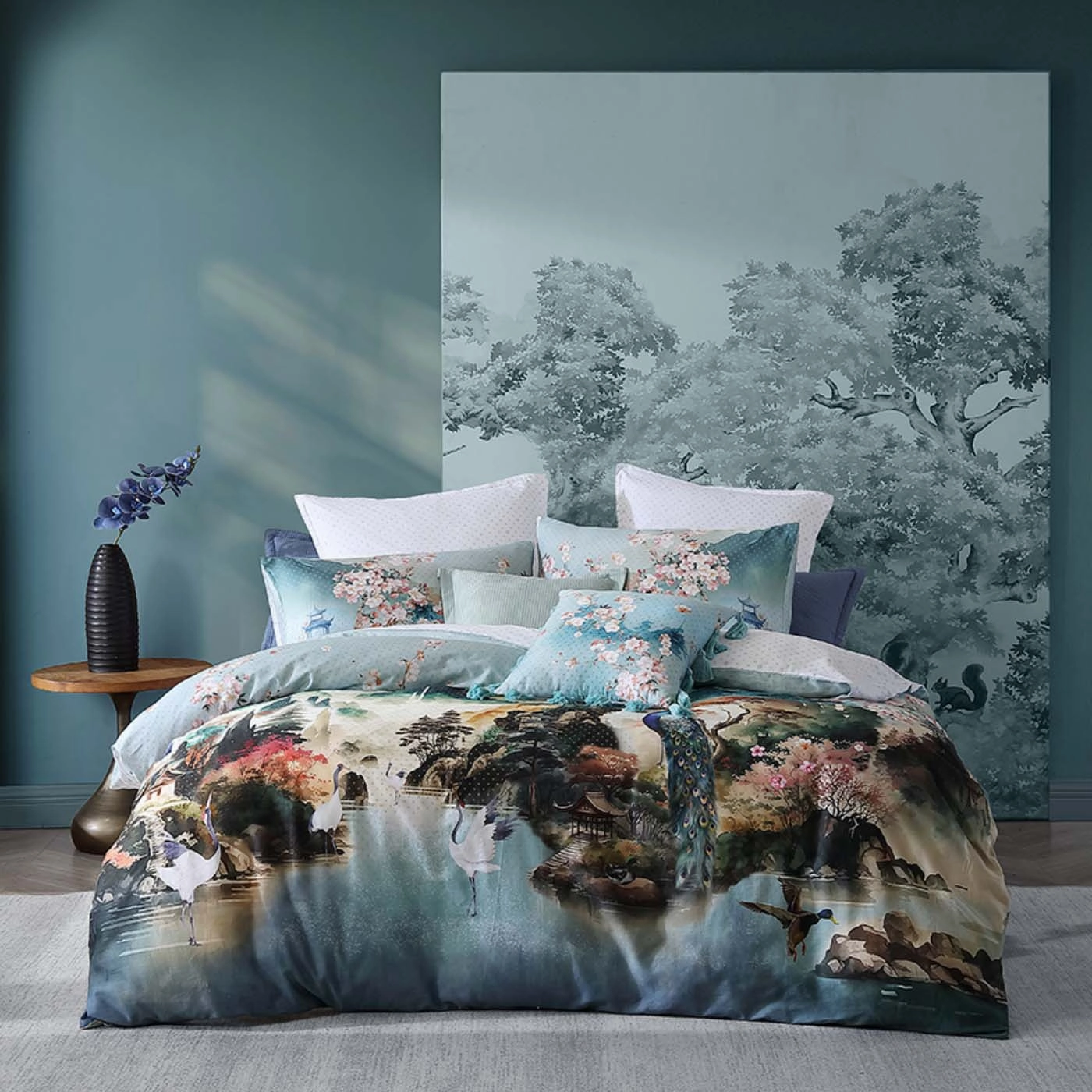 Kinobo Blue Quilt Cover Set by Logan and Mason
