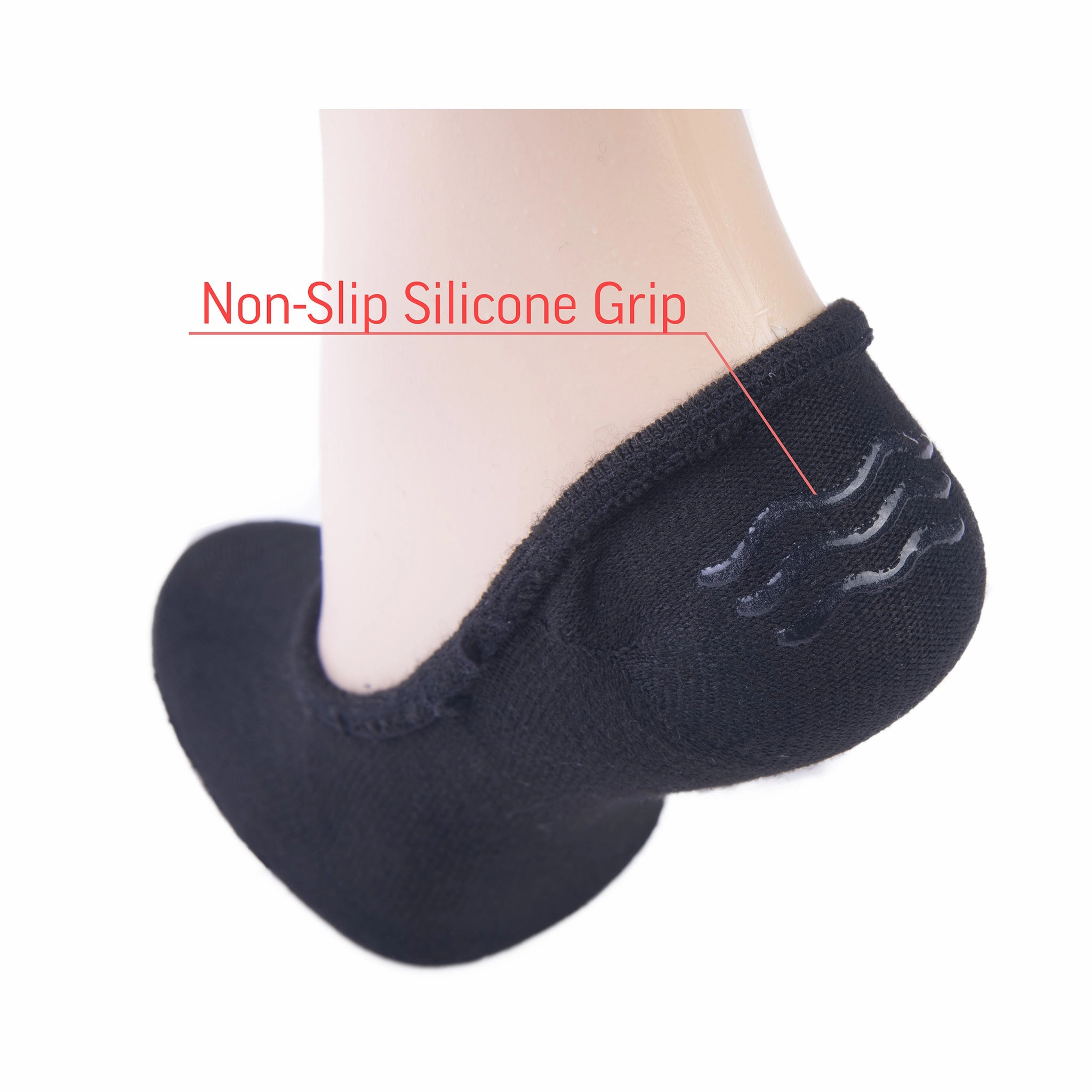 KNOCKER MEN'S POLY MIDRISE KNITTED SILICONE LINERS (FC002_ASST-S)