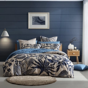 Kuranda Blue Quilt Cover Set by Logan and Mason