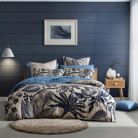 Kuranda Blue Quilt Cover Set by Logan and Mason