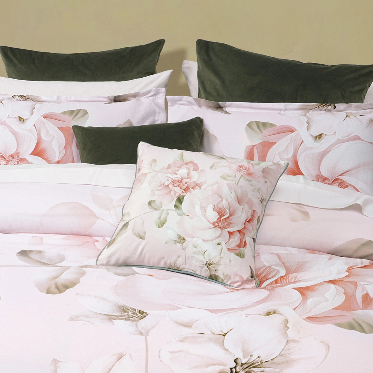 Layla Peach Quilt Cover Set by Bianca