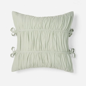 Layla Seafoam Square Filled Cushion by Linen House