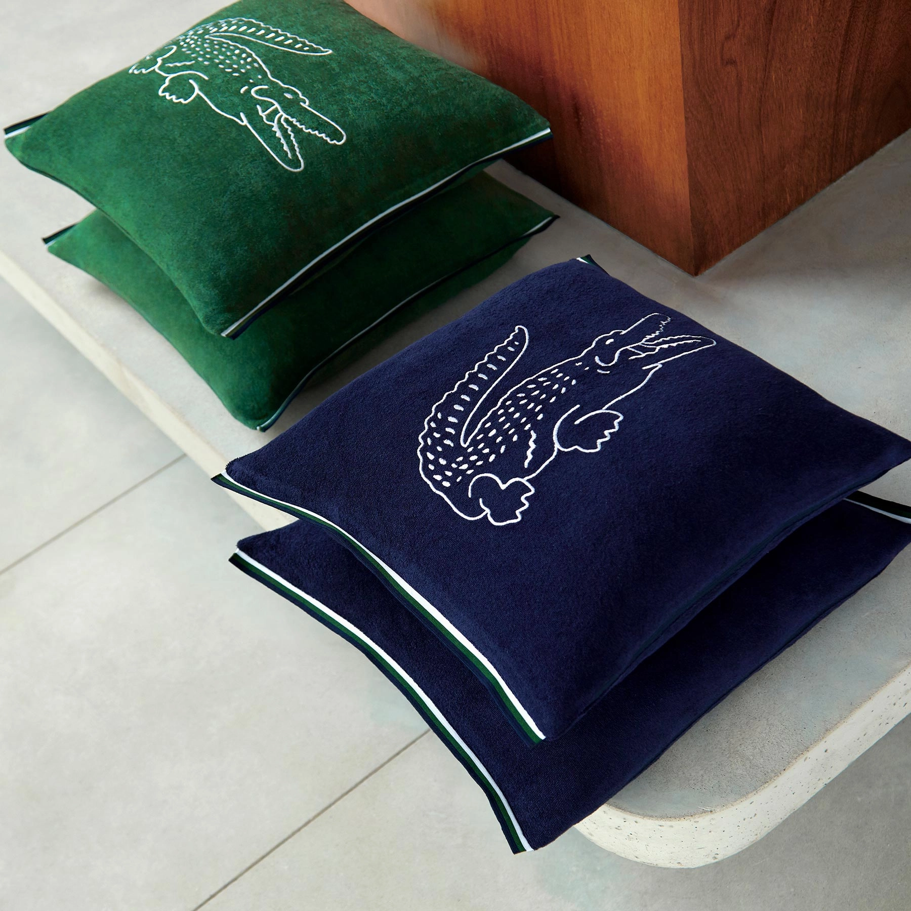 LBREAK Marine Cushion Cover by Lacoste