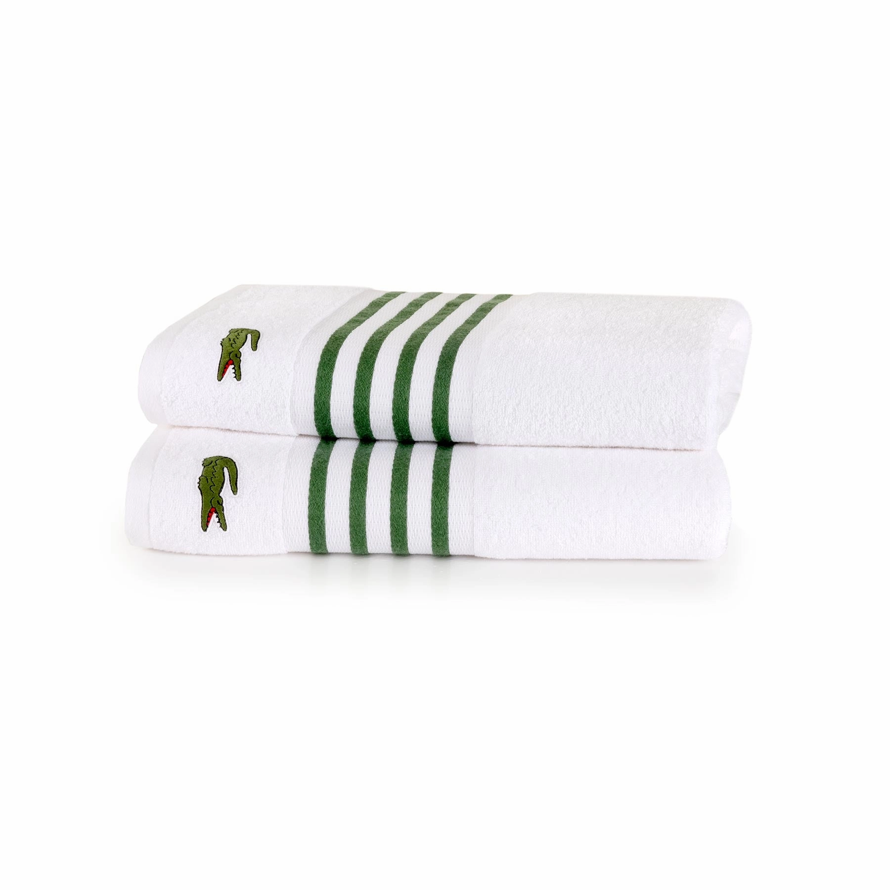 LCOURTLINE Vert Bath Towel by Lacoste