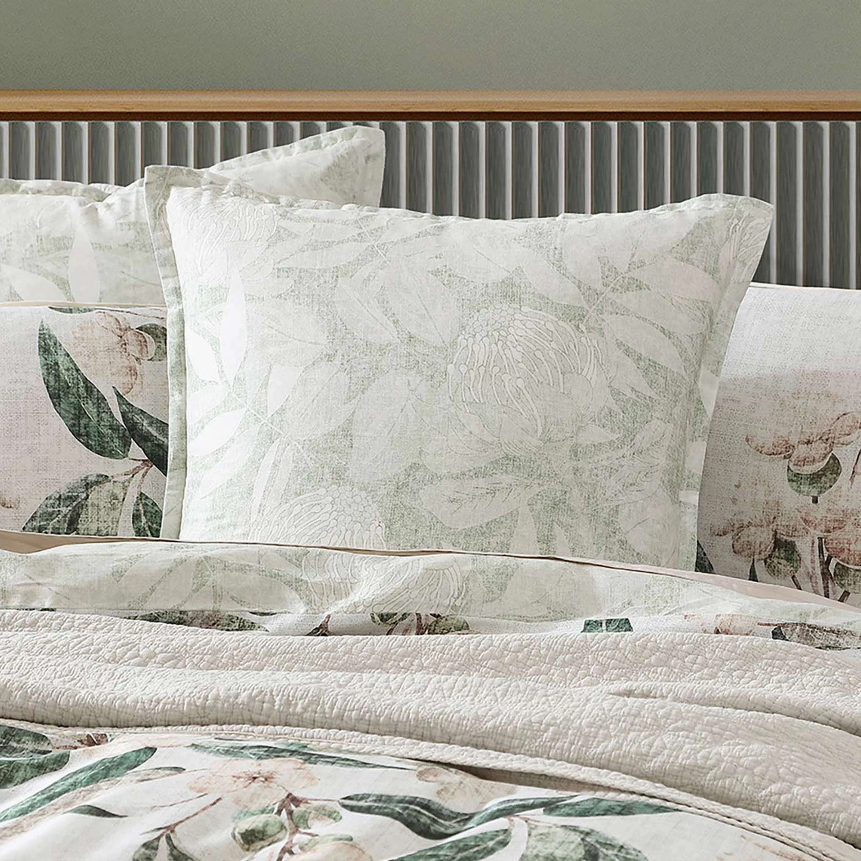 Leeton Eucalyptus Quilt Cover Set by Logan and Mason