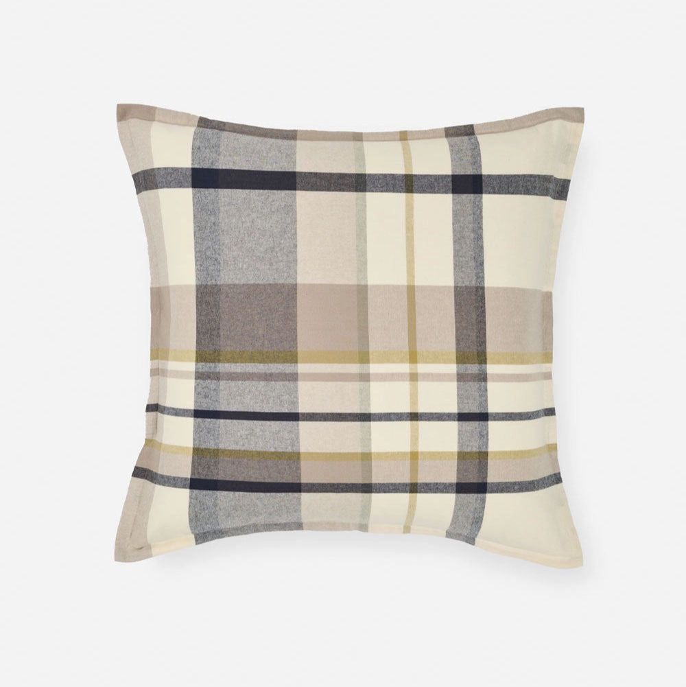 Lennon Stone European Pillowcase by Linen House