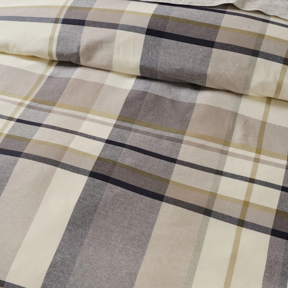 Lennon Stone Quilt Cover Set by Linen House