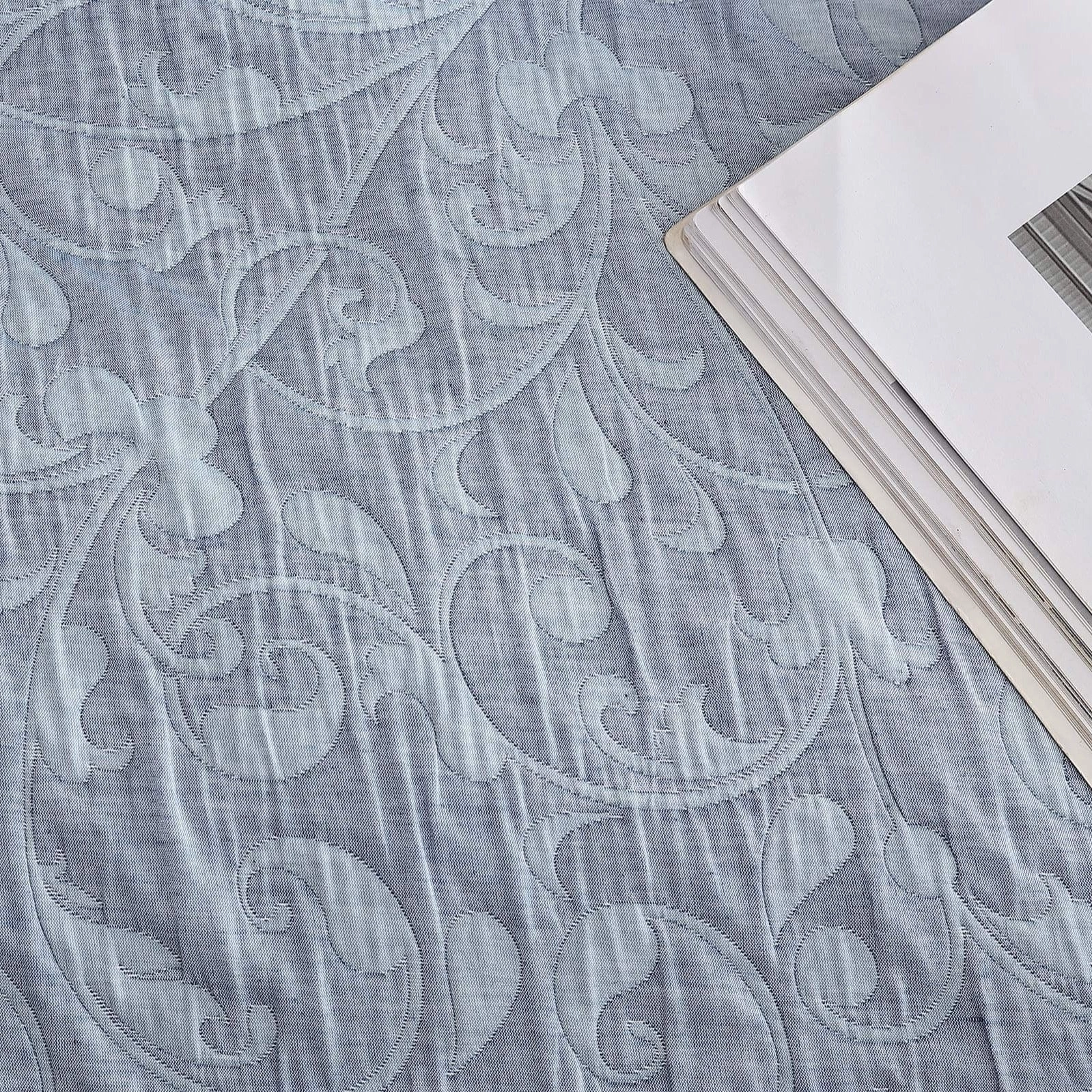 Leoni Blue Quilt Cover Set by Private Collection