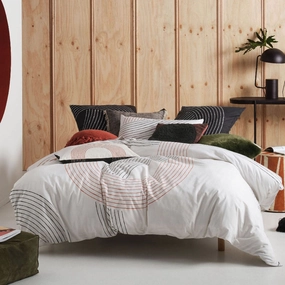 Lex Tofu Quilt Cover Set by Linen House