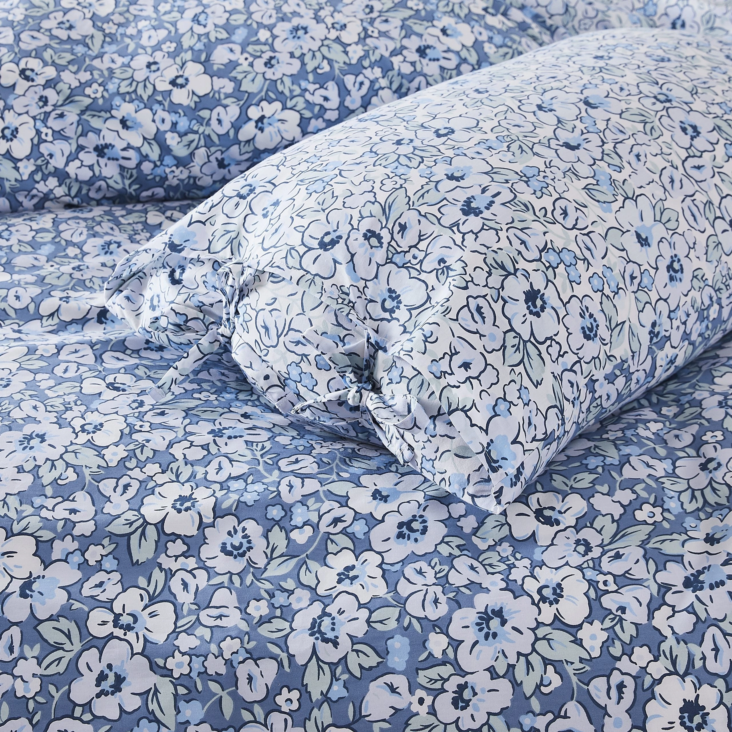 Libby Blue Quilt Cover Set by Laura Ashley