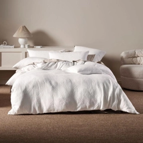 Lila Sugar Quilt Cover Set by Linen House
