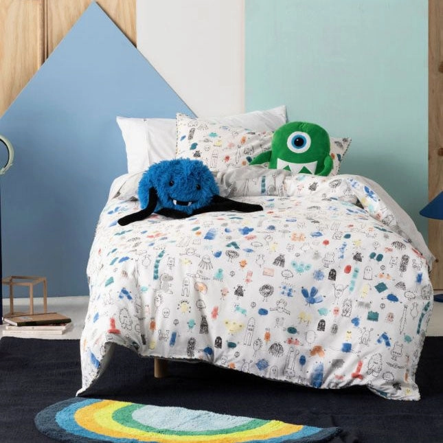 Little Monsters Quilt Cover Set by Hiccups