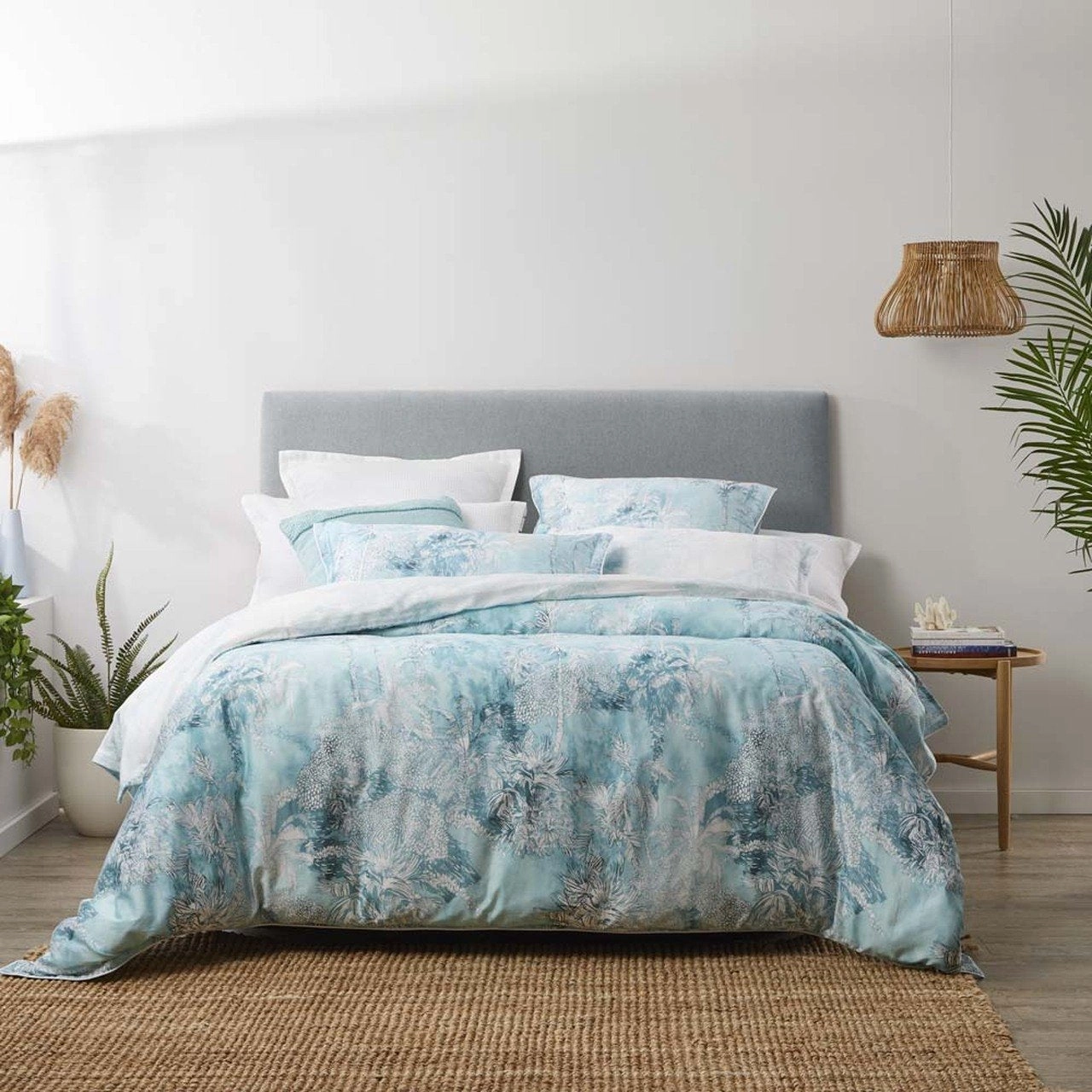 Loto Duck Egg European Pillowcase by Platinum Logan & Mason
