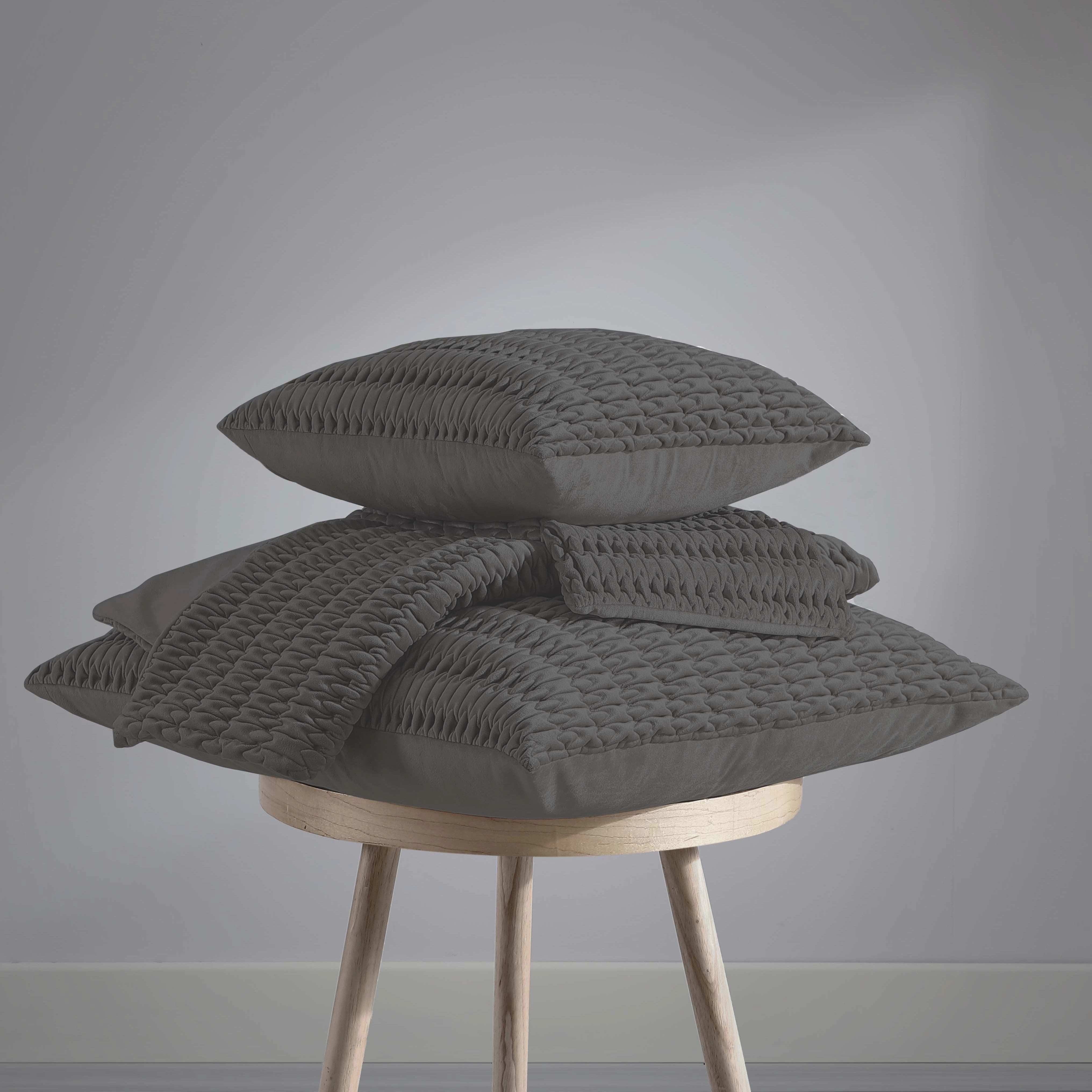 Loxton Charcoal Long Cushion by Private Collection