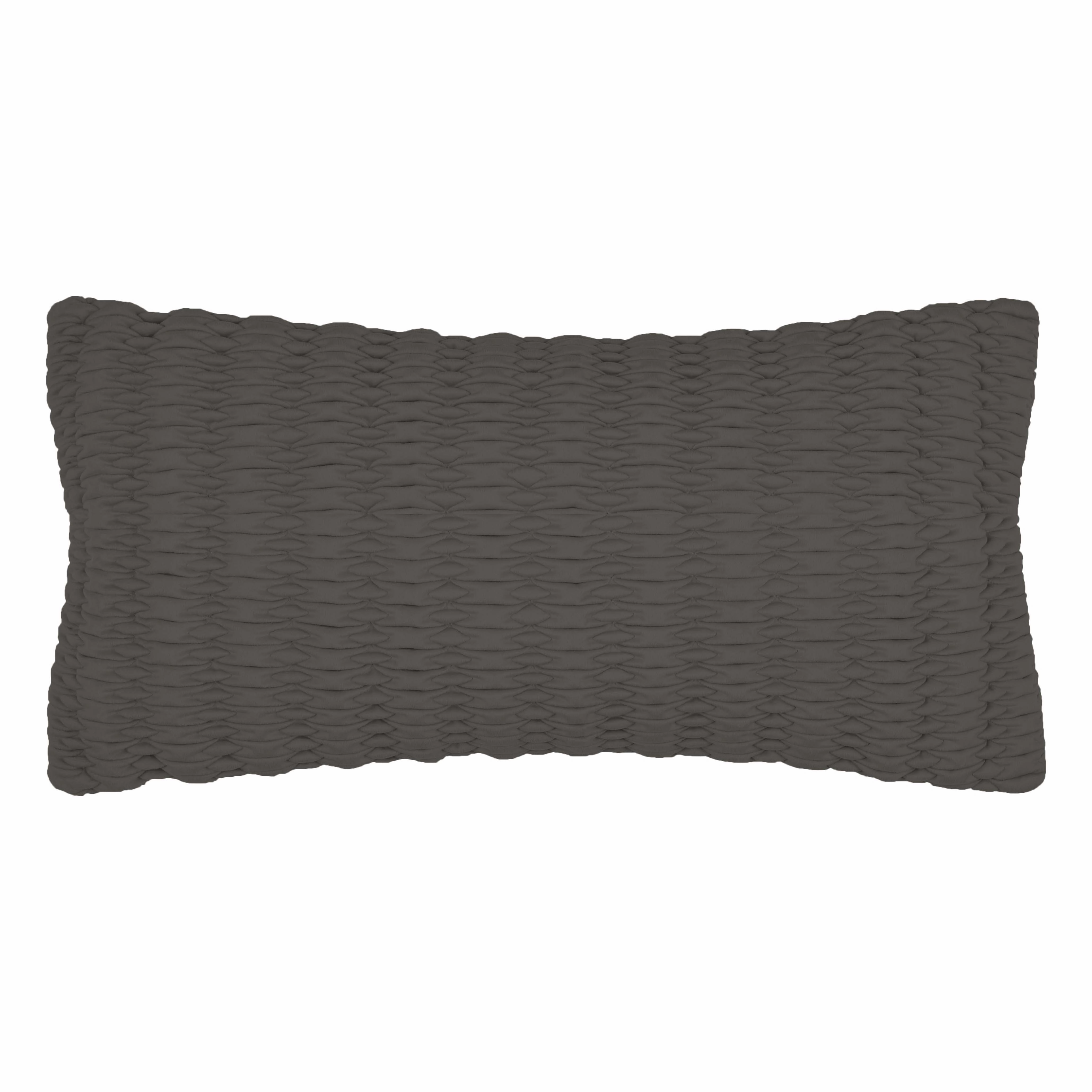 Loxton Charcoal Long Cushion by Private Collection