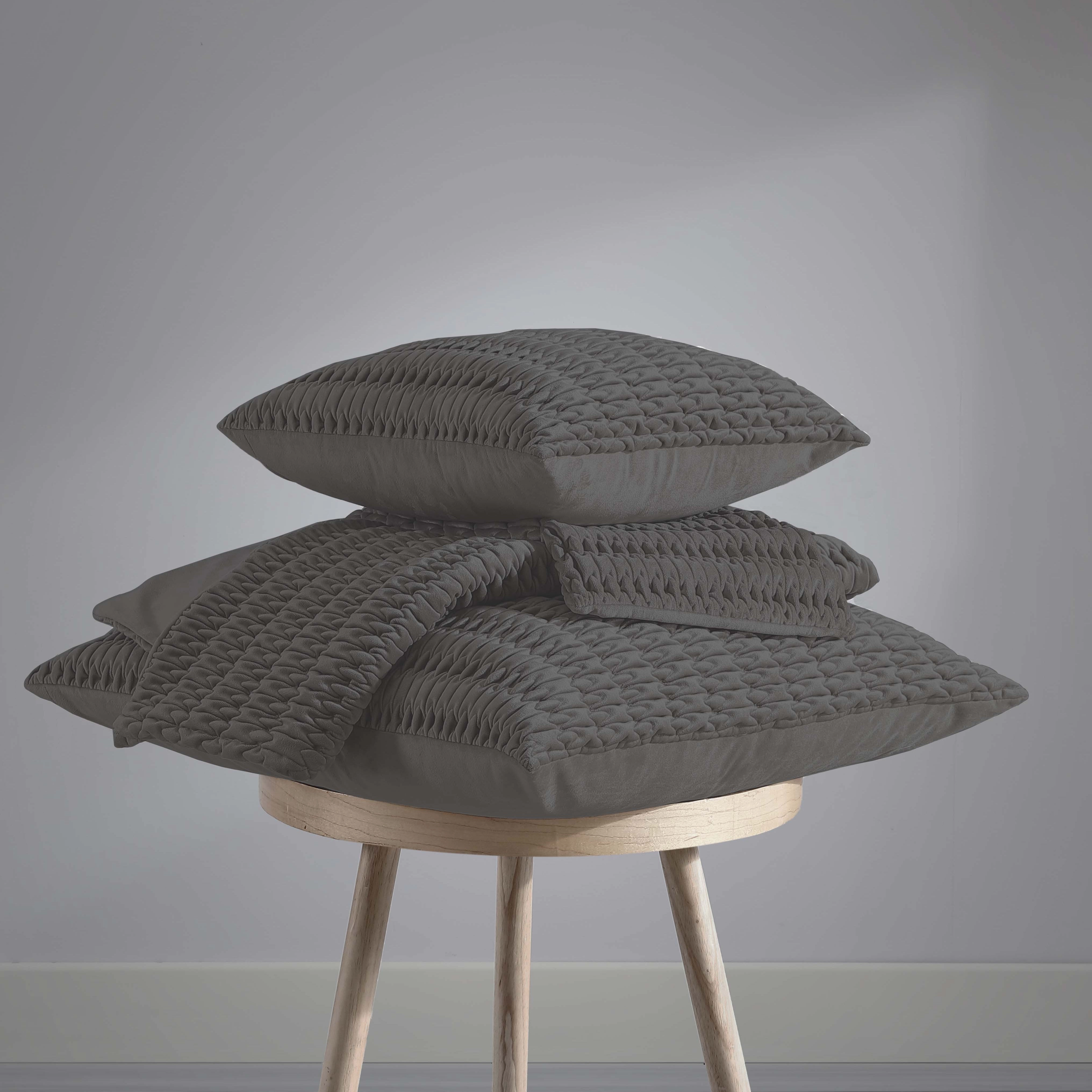 Loxton Charcoal Long Cushion by Private Collection