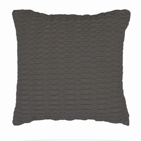 Loxton Charcoal Square Cushion by Private Collection
